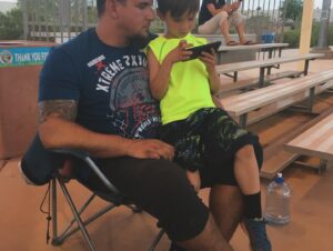 Frank Mir Instagram - Words will never capture  my adoration for my babies, Happy birthday @roninmir09 to my rescue