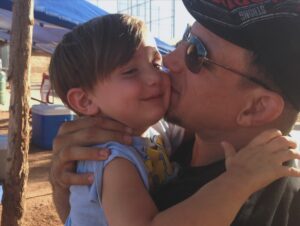 Frank Mir Instagram - Words will never capture  my adoration for my babies, Happy birthday @roninmir09 to my rescue
