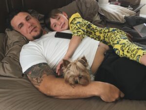 Frank Mir Instagram - Words will never capture  my adoration for my babies, Happy birthday @roninmir09 to my rescue