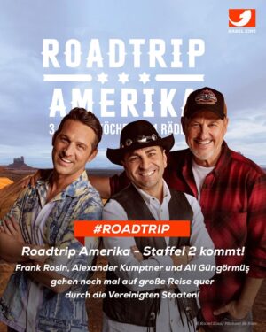 Frank Rosin Instagram - Wahnsinn, die Reise geht weiter!
🇺🇸🇺🇸🇺🇸🇺🇸🇺🇸🇺🇸🇺🇸🇺🇸🇺🇸🇺🇸🇺🇸#diesen post müsst ihr teilen! Euer Meinung ist uns wichtig!❤️
In der zweiten Staffel von „Roadtrip Amerika“ gehen die Spitzenköche Frank
Rosin, Alexander Kumptner und Ali Güngörmüş noch mal auf große Reise quer
durch die Vereinigten Staaten. 🤩 #RoadtripAmerika @alexanderkumptner @ali_guengoermues @kabel_eins