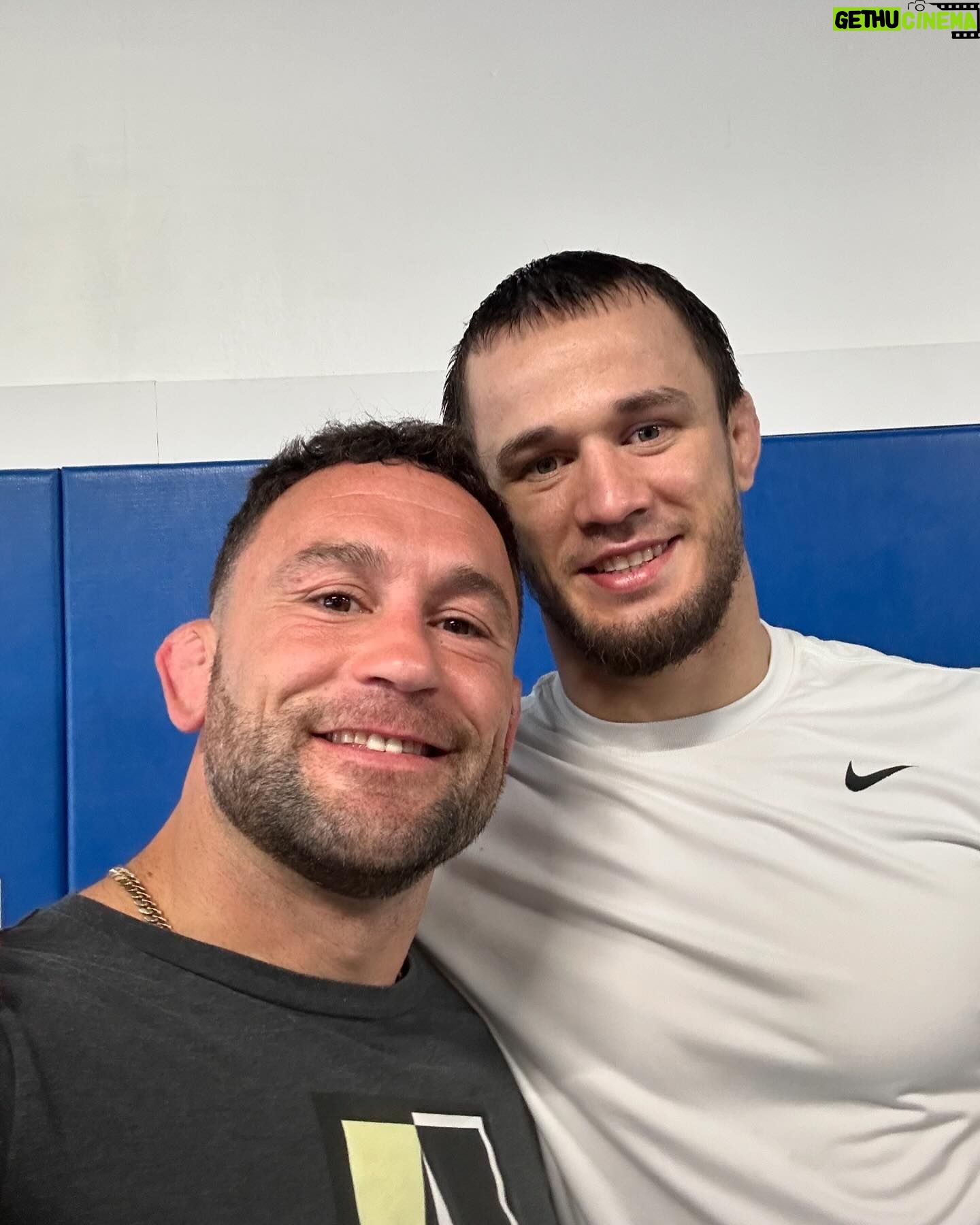 Frankie Edgar - 16.3K Likes - Great morning on the mats @nickcatonemma what an amazing experience for my boys, being around greatness like this is priceless. All these guys are nothing but class and have been so gracious to me and my family feeling very blessed and fortunate to live this life 🙏🏼 @aliabdelaziz @khabib_nurmagomedov @islam_makhachev @bullyb170 @putthegunsdowntaylor @usman_nurmagomedov