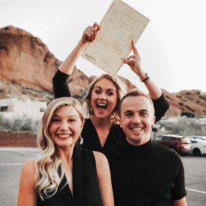 Frankie Muniz Instagram - 4 years ago today, Paige and I climbed up Camelback Mountain and got married. We were planning a big wedding for a future date, but then said screw it, I want to marry you tomorrow, let's do it... And we eloped. My greatest accomplishment was convincing her to spend her life with me and I love her more now than I ever have. My love just grows more and more. I love you Uny. 

PS... My hair sucked before @hairclub .
