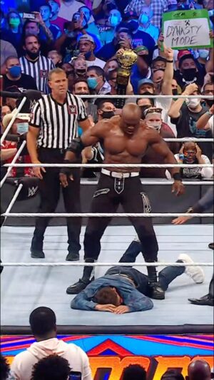 Franklin Lashley Instagram - Gage Goldberg felt the wrath of “The All Mighty” @bobbylashley in a SHOCKING #SummerSlam Moment from 2021 😳