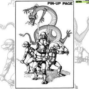 Freddie Williams II Instagram - My new Ninja Turtles cover w/ @BlackSaberComics SDCC exclusive!
Homage to TS Brown, from back in the Mirage days!
Check out @blacksabercomics or this direct link:

https://www.blacksabercomics.com/products/teenage-mutant-ninja-turtles-2024-1-variant-freddie-williams-ltd-to-600