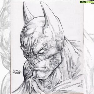 Freddie Williams II Instagram - Batman pencil head sketch (2019)