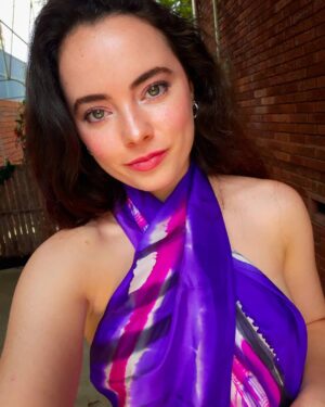 Freya Tingley Instagram - Here is the same scarf from my last post worn as a halter top - it's SO versatile and the colours are stunning!! 

Thanks @jillkirshcolor for sending me this beautiful silk scarf in my winter colours!! 

Jill does online colour consultations to those interested in knowing what colours suit them and what colours don't and then you can even purchase makeup and one of these fabulous silk scarfs in your own seasonal colours!! Its a PERFECT gift for Chrsitmas!! 🎁🎄

Check out her website for more information: jillkirshcolor.com 

💕💜💕💜💕💜💕