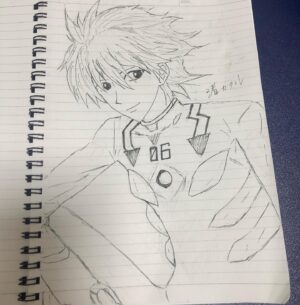 Fuju Kamio Instagram - 最近の暇つぶし。
#寝れないときの
#ただの自己満
#カヲルはあさひに描いた
#手痛い
#腰も痛い
#模写
#フリクション
