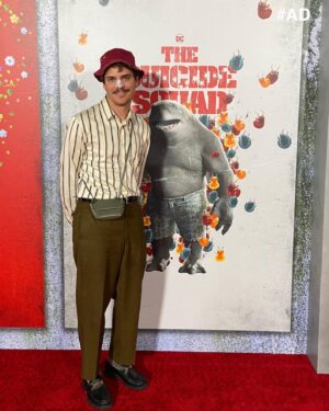 Gabriel Gundacker Instagram - #AD Dear @thesuicidesquad thank you for inviting me to your big movie! Did that really happen? I have one brother and one sister. Can they see The Suicide Squad, too? From, Gabriel. PS: WOW! Catch #TheSuicideSquad in theaters on exclusively streaming on HBO Max this weekend. Head to https://lnk2.io/wfxLjx9 to find out how you can watch it NOW!