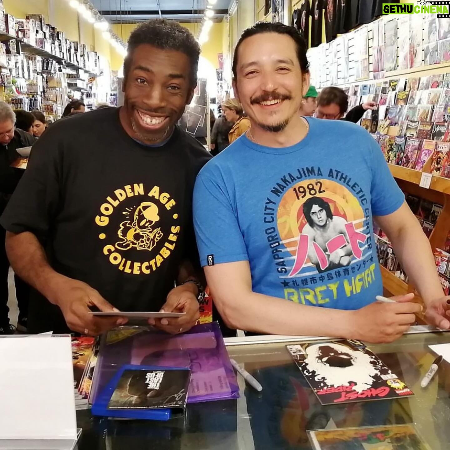 Gabriel Luna - 4.2K Likes - Our meet up at Golden Age Collectibles was a movie! Thanks to everybody who showed up! It was great to meet all of you. A big thanks to Hank, Paul, Owners Pat and Brendan, and everyone at @gacvan for hosting. Also to Boyd, the customer I spoke with on the phone, your copy of Transformers #7 will be ready for you on Wednesday. #vancouver #shoplocal #readcomicbooks