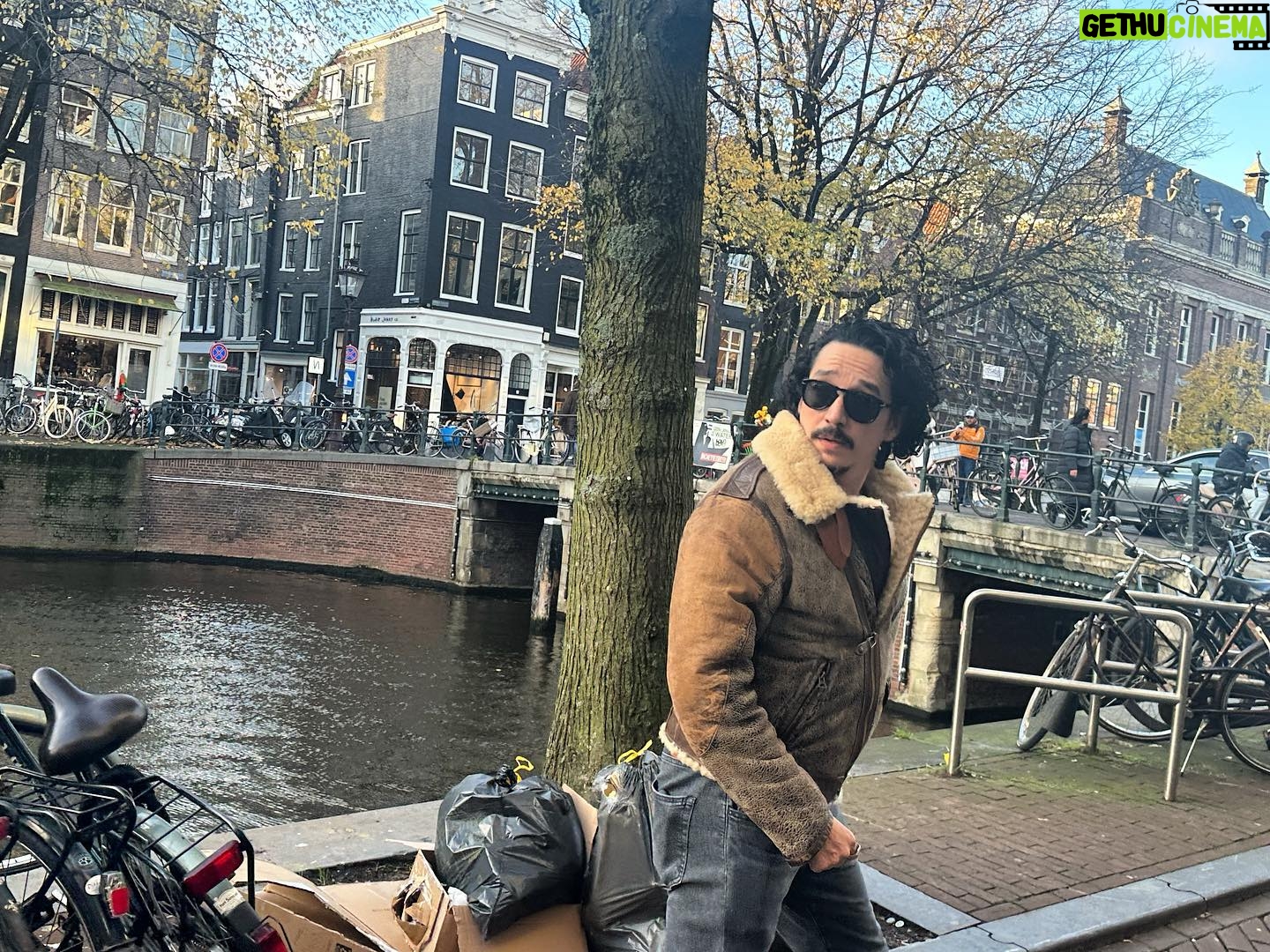 Gabriel Luna - 4.3K Likes - Keeping an eye out for these bicycles. Trying not to take out a peloton of people pedaling to work. #Amsterdam #canals 🇳🇱 🚲