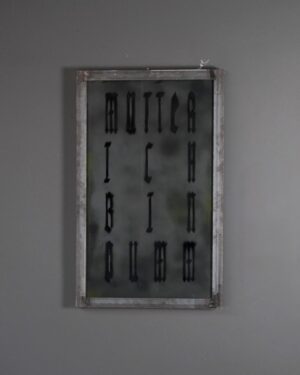 Gabriel O'Shea Instagram - MUTTER ICH BIN DUMM (II)
90 x 55 cm
Acrylic on frosted glass with welded steel frame
-
On the morning of January 3, 1889, F. Nietzsche left his house in Turin to go to the center of the city. On his way he witnessed a scene that caught his attention: a coachman mistreating his horse, which, very tired, did not want to continue the march. Nietzsche threw his arms around the horse’s neck and burst into tears. His last words before he fell unconscious were: “Mother, I am a fool” (“Mutter ich bin dumm”). After this he stopped speaking for the last years of his life…
-
#gabrieloshea
#nietzsche#contemporaryart#galeriahilariogalguera