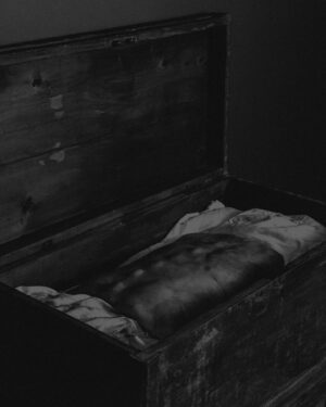 Gabriel O'Shea Instagram - Pandora's box #1 
(Old trunk, wood, fabric, pillows and wax) [85x80x40cm]
#gabrieloshea
www.gabrieloshea.com
•
#wabisabiart#waxsculpture#waxartist#wabisabistyle#wabisabiinteriors#artiststudio#contemporaryart#conceptualart#artinstallation#wabisabidesign#vervoordt#figurativesculpture#contemporarysculpture#darksculpture