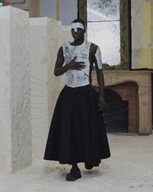 Gabriel O'Shea Instagram - Some of the pieces I made for my collaboration with @airei.la for their AW23 (Refuge, Deluge, Transfuge) collection presented at Paris Fashion Week.

Many thanks to @drewcurryx and the whole team who did a wonderful job.

(Sculptures made of plaster, dust, human hair, pigments, earth and remains [variable dimensions]).

www.gabrieloshea.com

#gabrieloshea #airei #parisfashionweek2023