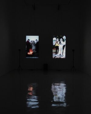 Gabriel O'Shea Instagram - Polyphony (QUO VADIS) (2023)
(two-channel video installation) 
&
Preludio (2023) 
(36’ 20’’, two channel sound piece/installation) 
-
On view until July 14 @galeriahilariogalguera 
-
#gabrieloshea#videoarte#videoart#videoinstallation#videoinstallationart#instalaciondevideo#aiartwork#aiartist#inteligenciaartificial#galeriahilariogalguera