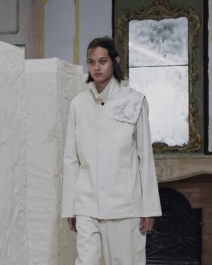 Gabriel O'Shea Instagram - Some of the pieces I made for my collaboration with @airei.la for their AW23 (Refuge, Deluge, Transfuge) collection presented at Paris Fashion Week.

Many thanks to @drewcurryx and the whole team who did a wonderful job.

(Sculptures made of plaster, dust, human hair, pigments, earth and remains [variable dimensions]).

www.gabrieloshea.com

#gabrieloshea #airei #parisfashionweek2023