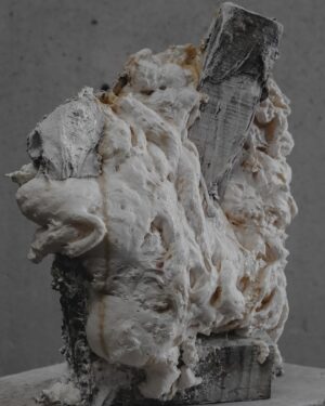 Gabriel O'Shea Instagram - Elegīa IV (2022-23)
(Wood, plaster, animal skin, hair, ashes, dust, acrylic painting, resin, wax, and polystyrene) 
•
www.gabrieloshea.com
•
¨The "Elegies" series of sculptures is a powerful and evocative collection that explores the theme of absence and loss through the use of casts of bodies along with a variety of materials such as wood, plaster, animal skin, hair, ashes, dust, acrylics and wax. The molds that were once in a body now lie alone, impregnated with fragments and remnants that recall their past, creating a sense of longing and remembrance. The abstraction of the forms serve to emphasize the idea of absence, as the casts are not intended to represent specific individuals, but to evoke a sense of humanity as a whole. Through the use of these materials and the manipulation of form, the artist creates a powerful emotional connection with the viewer, inviting them to contemplate the fragility of life and the inevitability of loss.¨  text written by Luke Buckley Harris 
•
#gabrieloshea#contemporarysculpture#esculturacontemporanea#figurativesculpture#figurativeart