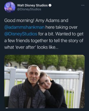 Gabriella Baldacchino Instagram - @adamshankman and @amyadams almost gave me a heart attack on zoom... and i’ve never been more grateful ❤️ #disenchanted @disneystudios