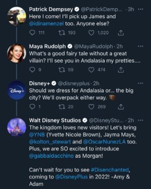Gabriella Baldacchino Instagram - @adamshankman and @amyadams almost gave me a heart attack on zoom... and i’ve never been more grateful ❤️ #disenchanted @disneystudios