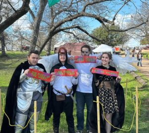 Gabriella Graves Instagram - had such a great time at @kerrvillerenfest yesterday!! We had sword fights, we quested, we met an owl man, we became the black cloak crew. It was an amazing day with such sweet friends!