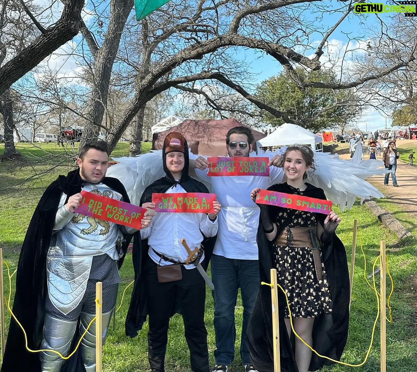 Gabriella Graves - 330 Likes - had such a great time at @kerrvillerenfest yesterday!! We had sword fights, we quested, we met an owl man, we became the black cloak crew. It was an amazing day with such sweet friends!