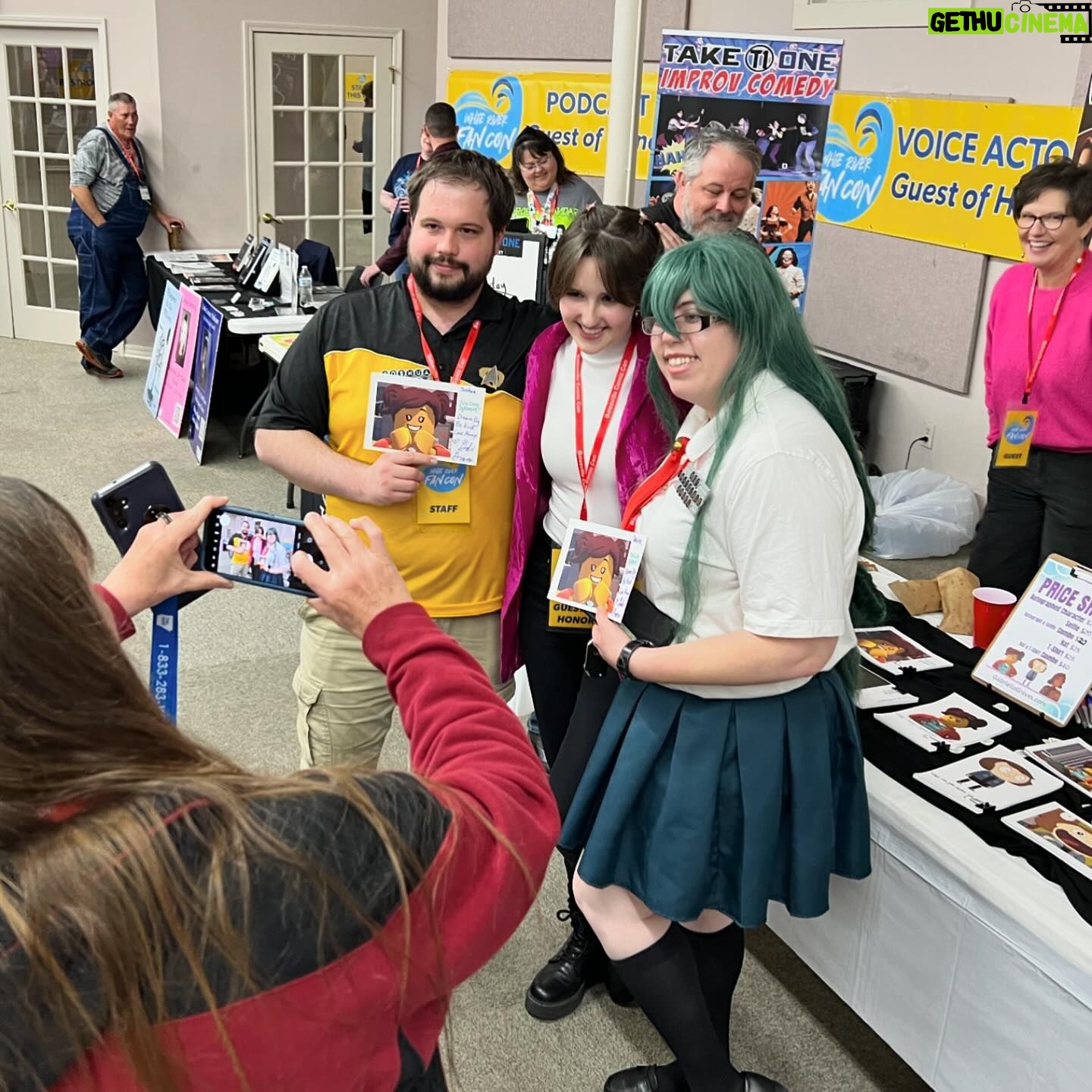 Gabriella Graves - 311 Likes - I had such a great time at the first ever @white_river_fan_con this past weekend as the Rising Star Guest of Honor!! Thanks to everyone who stopped by my booth 🩷 I loved getting to meet fans, speak on a few panels, and learn from and get to know some incredible people such as @coryjphillips7 with @take1improv, @brotherjohn1701, @thegingerohsnap, @jeff_wooten03 and more! Hope to do this again with y’all soon!