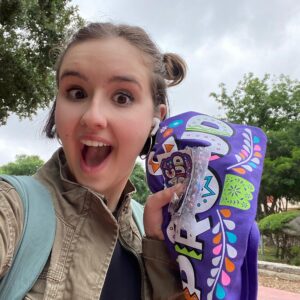Gabriella Graves Instagram - Viva Fiesta! 
It’s fiesta time in San Antonio, and my college celebrated by giving out t-shirts and fiesta medals!! Have you ever been to a San Antonio Fiesta? 🪅🎉