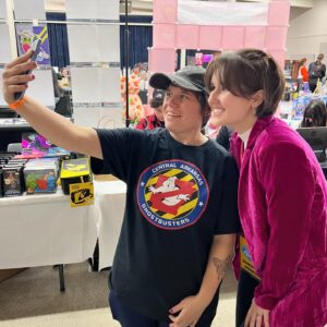 Gabriella Graves Instagram - I had such a great time at the first ever @white_river_fan_con this past weekend as the Rising Star Guest of Honor!! Thanks to everyone who stopped by my booth 🩷 I loved getting to meet fans, speak on a few panels, and learn from and get to know some incredible people such as @coryjphillips7 with @take1improv, @brotherjohn1701, @thegingerohsnap, @jeff_wooten03 and more! Hope to do this again with y’all soon!
