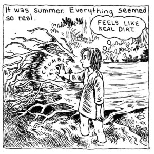 Gabrielle Bell Instagram - This is a comic I did for Bernadette Magazine, edited by @angelafanche and @katie__ln, which is having a release party at Printed Matter on July 2nd. 
It’s from when I was first learning about lucid dreaming, and the powers of anticipation.
Alongside a lineup of many great cartoonists, I’ll be doing a reading of a(nother) comic I did for the publication, also dream based.