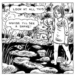 Gabrielle Bell Instagram - This is a comic I did for Bernadette Magazine, edited by @angelafanche and @katie__ln, which is having a release party at Printed Matter on July 2nd. 
It’s from when I was first learning about lucid dreaming, and the powers of anticipation.
Alongside a lineup of many great cartoonists, I’ll be doing a reading of a(nother) comic I did for the publication, also dream based.