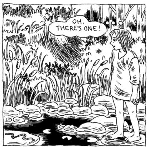 Gabrielle Bell Instagram - This is a comic I did for Bernadette Magazine, edited by @angelafanche and @katie__ln, which is having a release party at Printed Matter on July 2nd. 
It’s from when I was first learning about lucid dreaming, and the powers of anticipation.
Alongside a lineup of many great cartoonists, I’ll be doing a reading of a(nother) comic I did for the publication, also dream based.