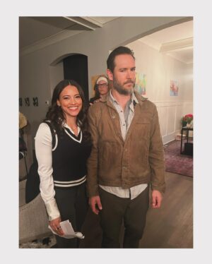 Gabrielle Walsh Instagram - Behind the scenes with Sir stranger danger aka @mpgosselaar who is a really great guy and an even more talented actor. 

#BTS #NBCFound