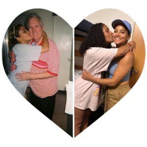 Gabrielle Walsh Instagram - On the left: My father moving me into my college dorm. 
On the right: Me moving my daughter into hers. 

It is incredible to have gotten to this point. Going from being a teen mom to having a high school graduate\incoming college freshman, with a brilliant mind and a heart of gold. I owe so much to that man on the left. 

Both sides of my heart are filled today. One that resonates with present, vibrating ecstatic joy and excitement for the future. And the other bowing to this monumental journey. Echoing gratitude to the souls here and passed that have supported me and my daughter along the way.

“As I stand on the shoulders of the ones who came before me, so the ones after me have less to climb.”

What an incredible life!!!! 

#college #love #family #gratitude