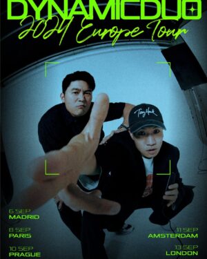 Gaeko Instagram - 너무 설레입니다🙌🏻
2024 EUROPE TOUR
⠀
✔️ 𝗗𝗮𝘁𝗲 & 𝗖𝗶𝘁𝘆
🇪🇸 9/6(금) MADRID
🇫🇷 9/8(일) PARIS
🇨🇿 9/10(화) PRAGUE
🇳🇱 9/11(수) AMSTERDAM
🇬🇧 9/13(금) LONDON
⠀
✔️ 𝗠𝗼𝗿𝗲 𝗶𝗻𝗳𝗼 : @frontrowglobal 
_
#다이나믹듀오 #Dynamicduo #유럽 #EUROPE