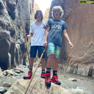 Galen Gering Instagram - If you haven’t already been I highly recommend this place for awe inspiring beauty, ease and epic adventures. Riding the ebikes in the park and seemingly having the road to ourselves was a highlight. #Zion national park people!