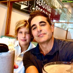 Galen Gering Instagram - Since it was my last day to see @jensengering for a month ‘cause he’s off to shoot a feature(crazy) I scooped him after school and took him to his favorite spot-  @thecounterburger 
And…we crushed it! I had a bison burger which wqs delicious! And we had shakes and brought stuff home for the rest of the fam. Total win.
#counterburger
Happy #nationalcheeseburger day!
