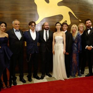 Gana Bayarsaikhan Instagram - This day last year at Venice Film Festival ✨💖 
The Premier of Waiting For The Barbarians 🎥🎞

#waitingforthebarbarians #michealfitzgeraldproducer #ciroguerra #markrylance #johnnydepp #robertpattinson  @olguitasegura @ladymonikabacardi @andreaiervolinoproducer 

My lovely team 💙💙
@adri_tsigy 💗✨
@sheridanwardhair 🦄
@hollyelgeti 💃🏻✨
@jcmua 💖