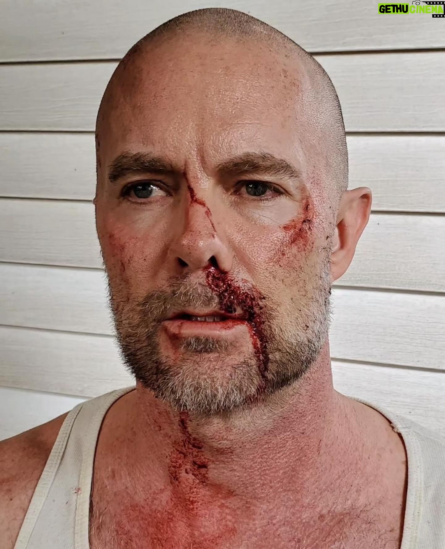 Garret Dillahunt - 2.4K Likes - Here’s some non-prosthetic beat-down trauma by @trevorthompsonmakeup for #RRH. Great work, Trevor. Much less painful than actually taking a hit from @thekennymiller.