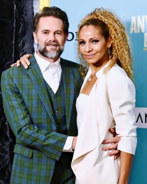 Garret Dillahunt Instagram - Honored to squire this beauty for her @anyonebutyoumovie premiere.  Flick is great fun and you can see it in theaters Dec 22.  So proud of you @realmichellehurd!