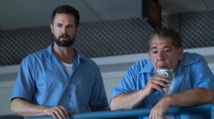 Garret Dillahunt Instagram - “What’s everybody lookin’ at?”
“I dunno.  Some show called SPRUNG, apparently.  It’s streaming on something called @amazonfreevee.”
“Hahahaha. ‘Streaming.’”
“Yeah, you think that’s funny? Wait’ll you see it.  It’ll make you forget your troubles for a few minutes.  Put a smile on your face.” 
“I’m just shocked we got internet access in here.”
“Shut up and watch it. (After you clean the toilet).”