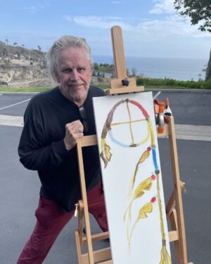 Gary Busey Instagram - Creating art in my open ocean studio. #Buseyism for ART: Above Real Truth…the truth requires no questions. Buseyisms for TRUTH: Taking Real Understanding To Heart 💜