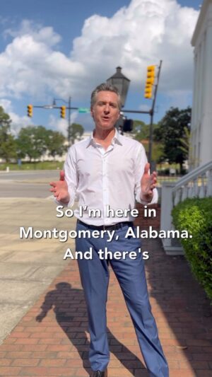 Gavin Newsom Instagram - While the media circus focuses on the politics of hate and division today, it’s never been more important to organize from the bottom up.

States like Alabama that were ground zero for the fight for civil rights are experiencing a massive roll back of freedoms led by the Republican Party.

MLK was assassinated 55 years ago today. I’m here in Montgomery, Alabama remembering him at his church. It’s time to practice what we preach and stand up against the oppression being forced on communities across our country.