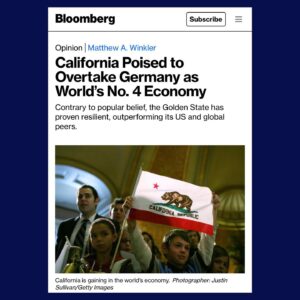 Gavin Newsom Instagram - BREAKING: California is poised to now become the 4th largest economy in the WORLD.

Our growth continues to outpace other states and nations as we overtake Germany’s spot on the global economic stage. 

Despite the nay sayers -- CA’s best days are ahead of us.