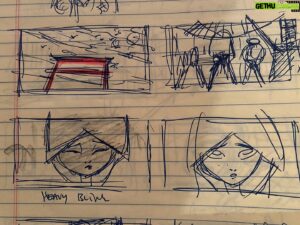 Genndy Tartakovsky Instagram - Just found my original thumbnails to the ending of Samurai Jack…