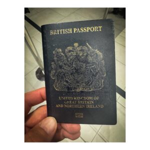 George Clarke Instagram - My Brexit passport (in a very similar manner to the Tory Party) is fading away…I’ve not had it long….made by the Franco-Dutch firm Gemalto at its site in Tczew, Poland (oh the irony) 🇪🇺#Passport #EU @restispolitics