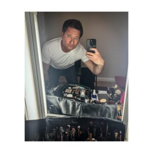 George Clarke Instagram - ALOT of makeup needed to sort this face out for a big @channel4 shoot today! Thanks @wonderlandhairandmakeup …you literally saved my face! #Channel4