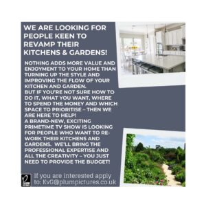 George Clarke Instagram - I’m making a brand new series for channel 4! Do want to take part? If so contact @plumpicturesproductions or email the address in the image. #Kitchens #Gardens @channel4