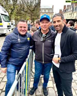 George Hincapie Instagram - Start of Roubaix , catching up with old friends ! #family #themovecamproubaix 📷📷 @lizkreutz