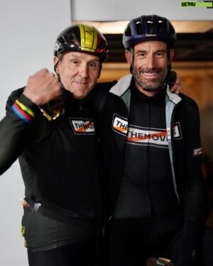 George Hincapie Instagram - So amazing to have the Lion of Flanders @johanmuseeuw riding with our @wedu THEMOVE Paris-Roubaix camp today 🙏🙏✅✅#themovecamproubaix 

📸 @lizkreutz