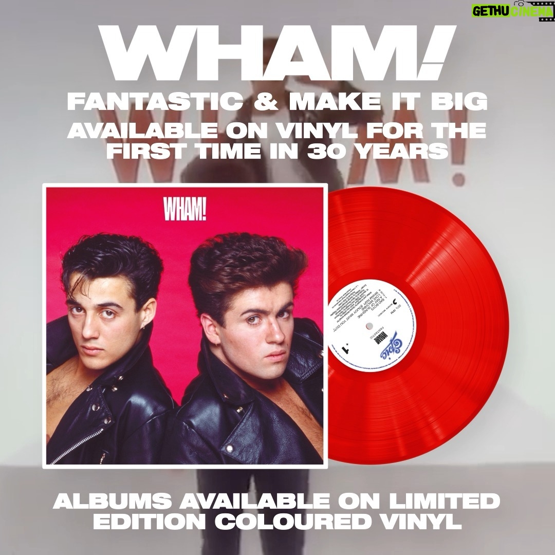George Michael - 21.9K Likes - WHAM! BAM! Ask and you shall receive…
We’re delighted to announce that the ‘Fantastic’ and ‘Make It Big’ albums will be released on vinyl for the first time in over 30 years! 🎶 Pressed on both limited edition colour and black vinyl. Available everywhere on 22nd March. Pre-order here: Wham.lnk.to/VinylReleases