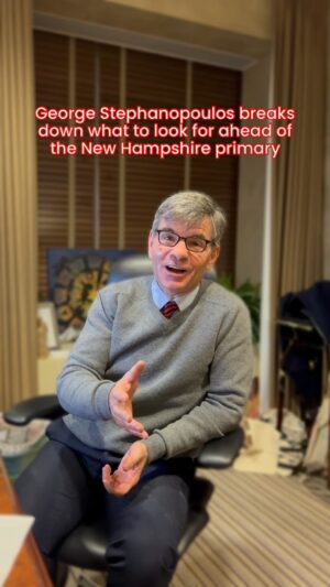 George Stephanopoulos Instagram - Will the general election be set after the New Hampshire primary? @gstephanopoulos breaks down what to watch for on Tuesday. 

#newhampshire #election #politics #news #trump #biden #newhampshireprimary